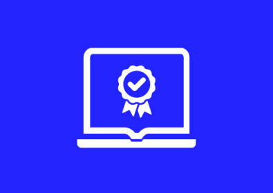Laptop with Badge